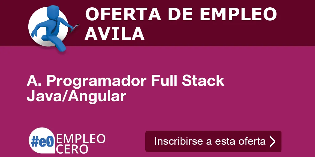 A. Programador Full Stack Java/Angular