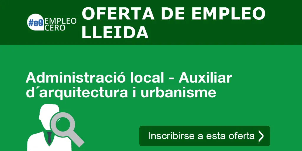 Administració local - Auxiliar d´arquitectura i urbanisme