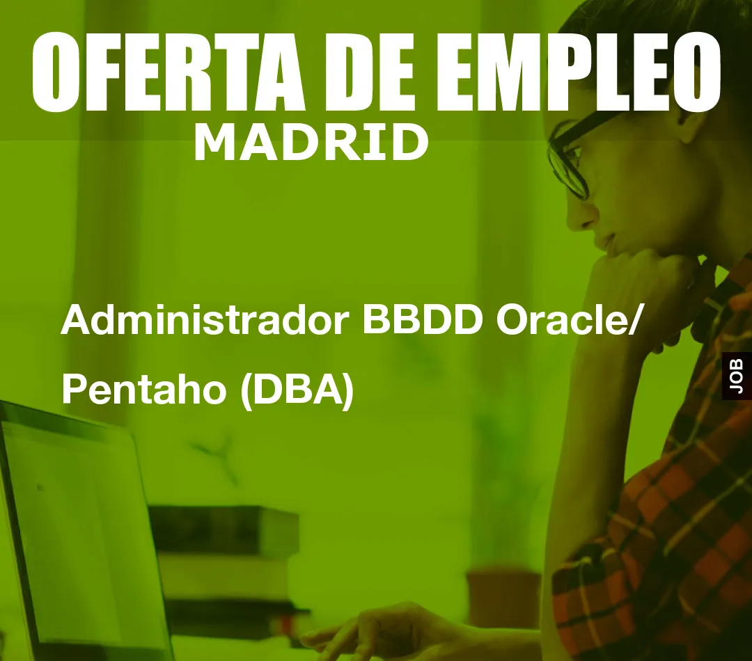 Administrador BBDD Oracle/ Pentaho (DBA)