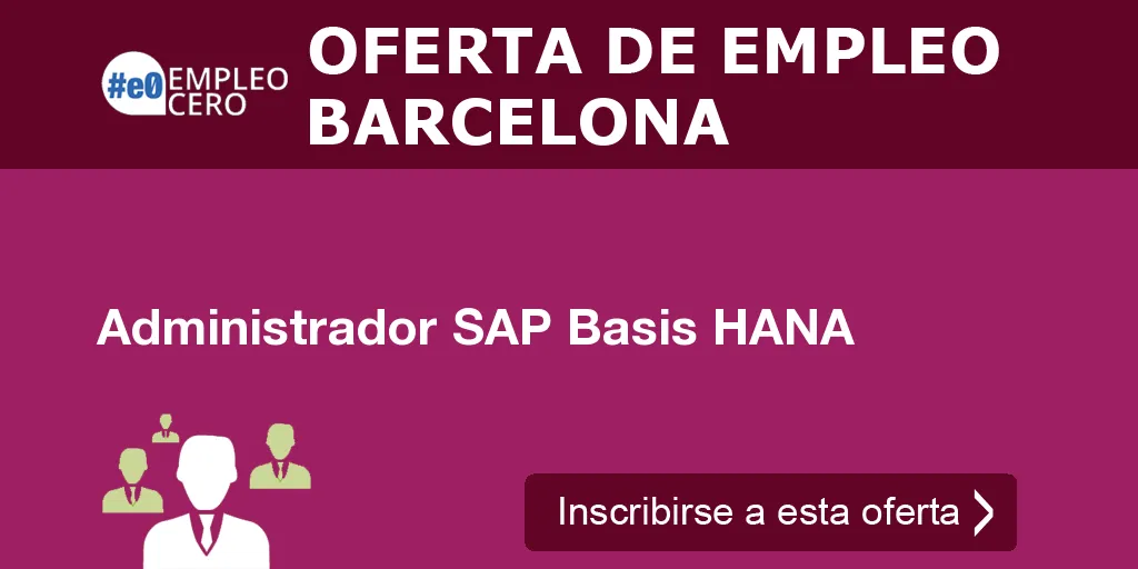 Administrador SAP Basis HANA