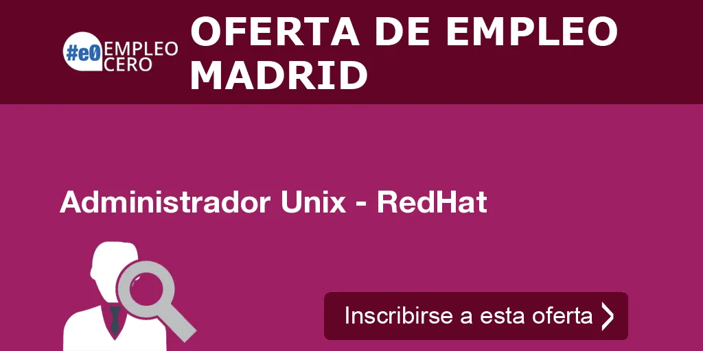 Administrador Unix - RedHat