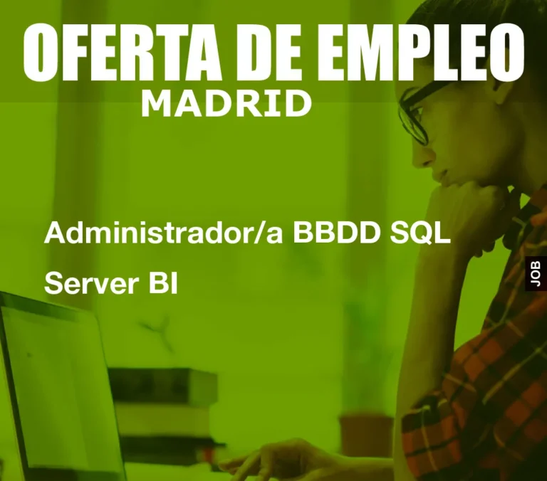 Administrador/a BBDD SQL Server BI