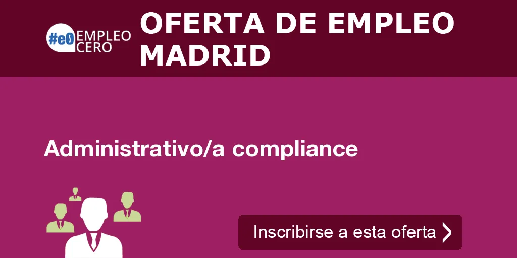 Administrativo/a compliance