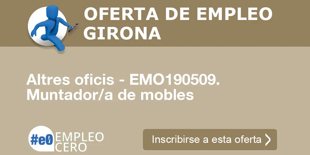 Altres oficis - EMO190509. Muntador/a de mobles