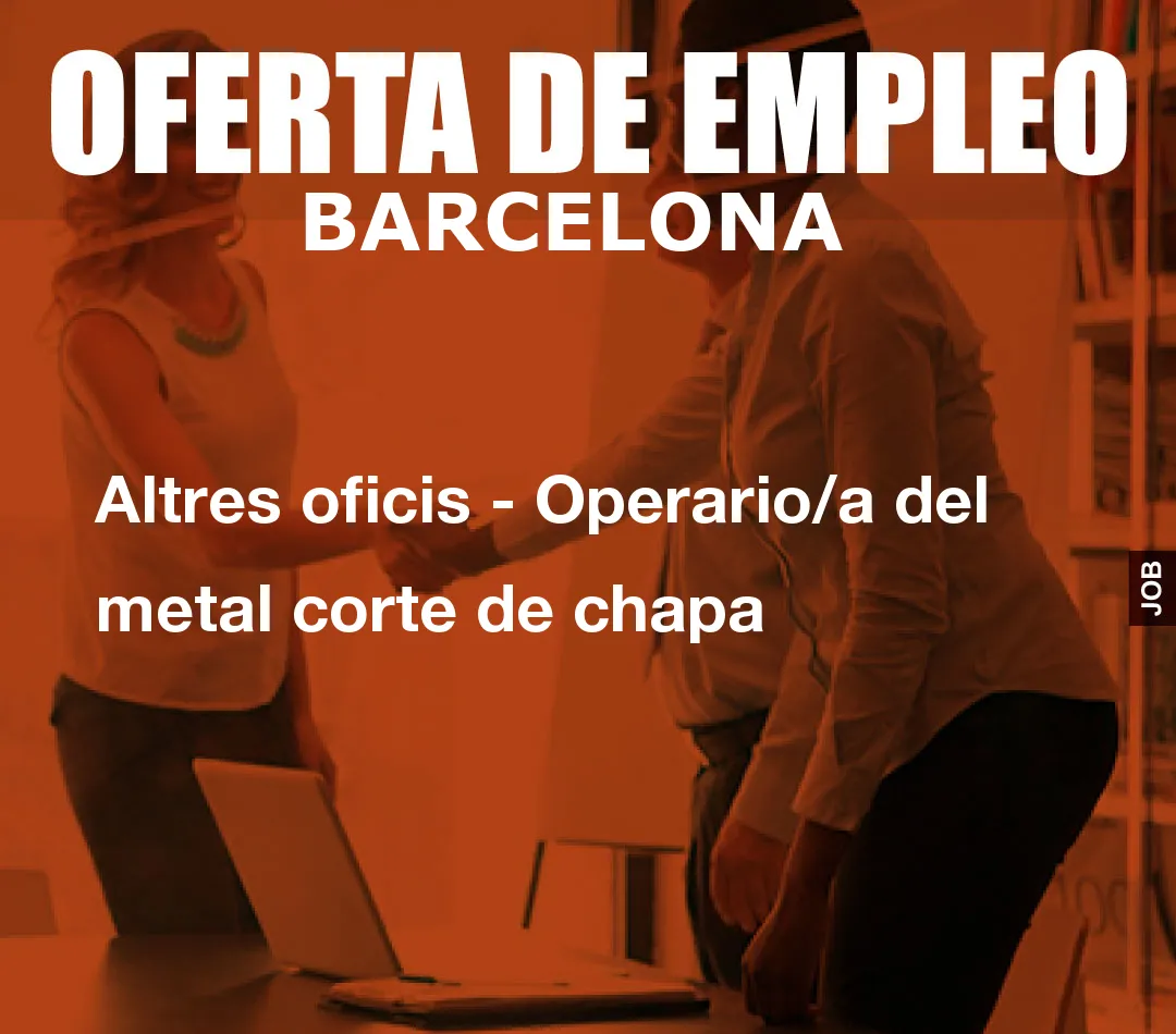 Altres oficis - Operario/a del metal corte de chapa