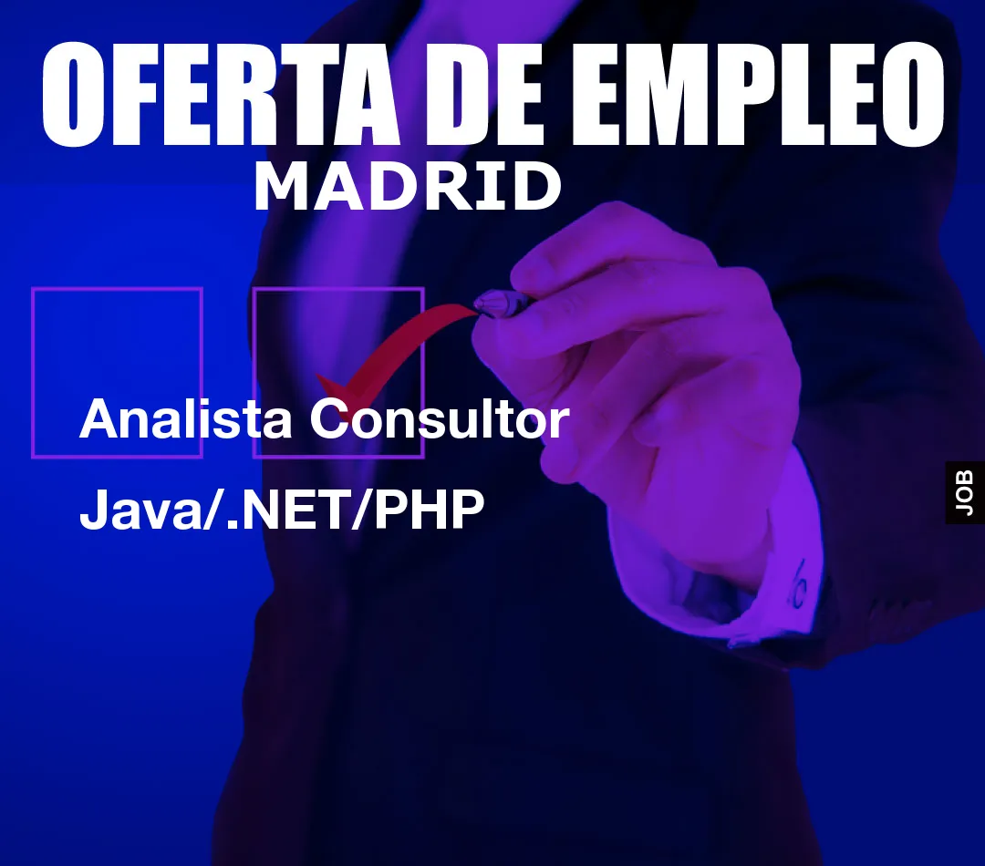 Analista Consultor Java/.NET/PHP