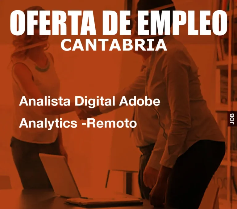 Analista Digital Adobe Analytics -Remoto