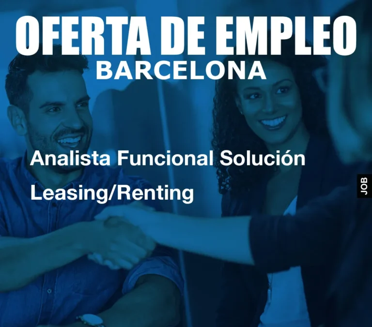 Analista Funcional Solución Leasing/Renting