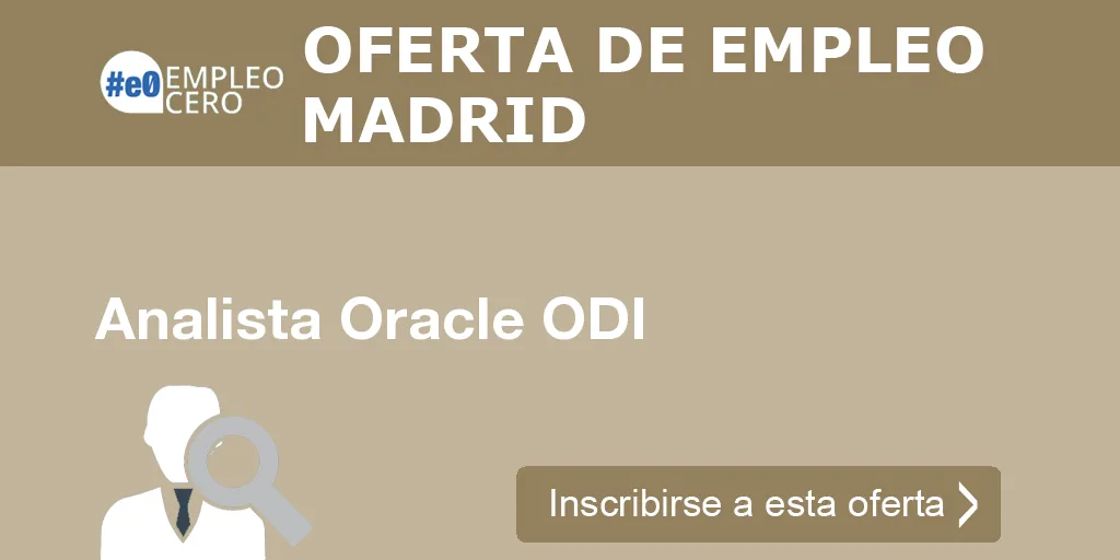 Analista Oracle ODI