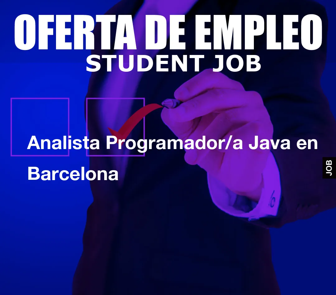 Analista Programador/a Java en Barcelona