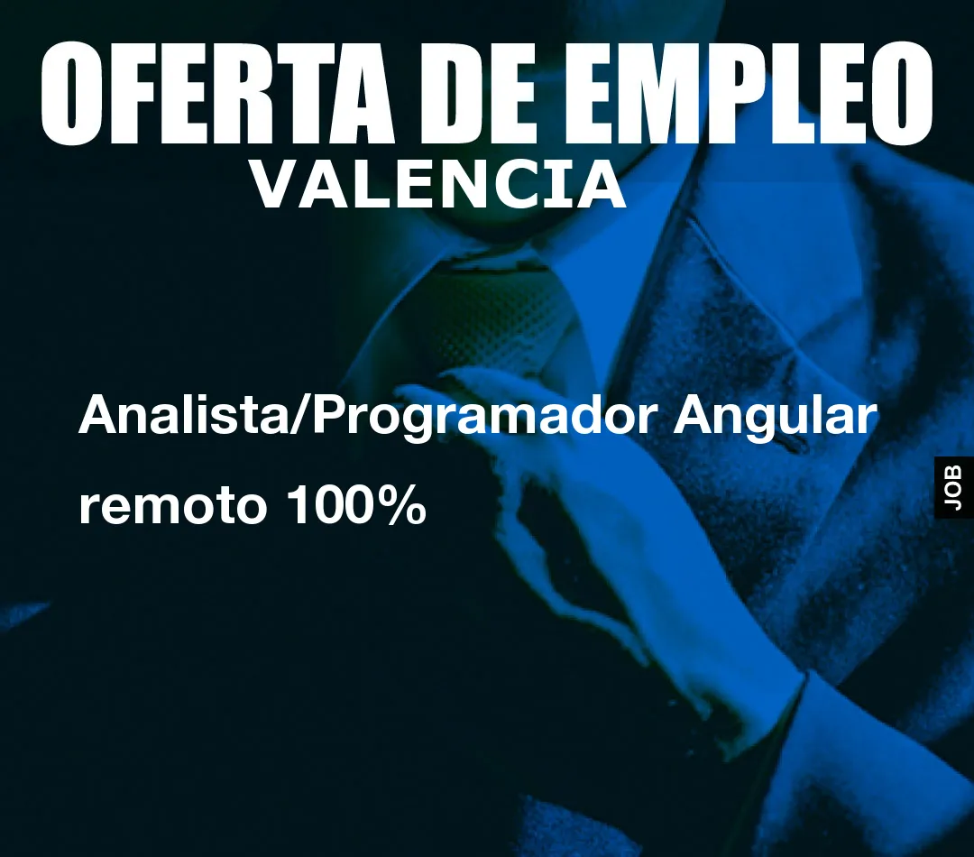Analista/Programador Angular remoto 100%