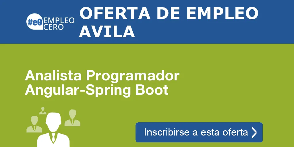 Analista Programador Angular-Spring Boot