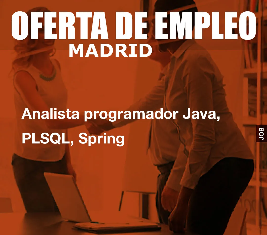 Analista programador Java, PLSQL, Spring