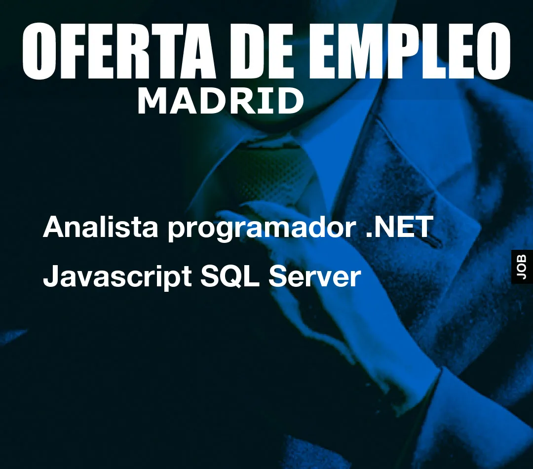 Analista programador .NET Javascript SQL Server
