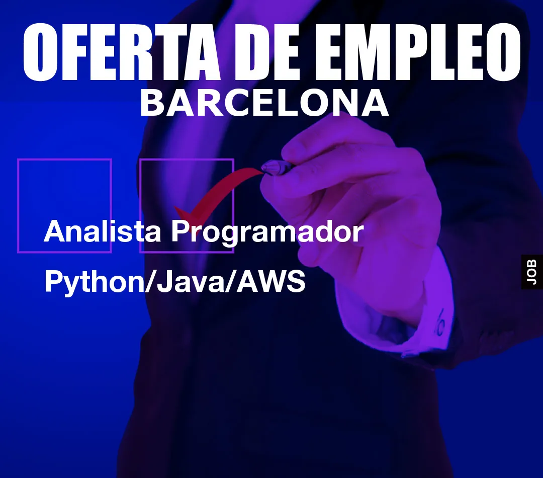 Analista Programador Python/Java/AWS