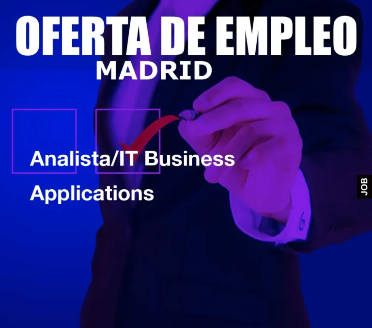 Analista/IT Business Applications