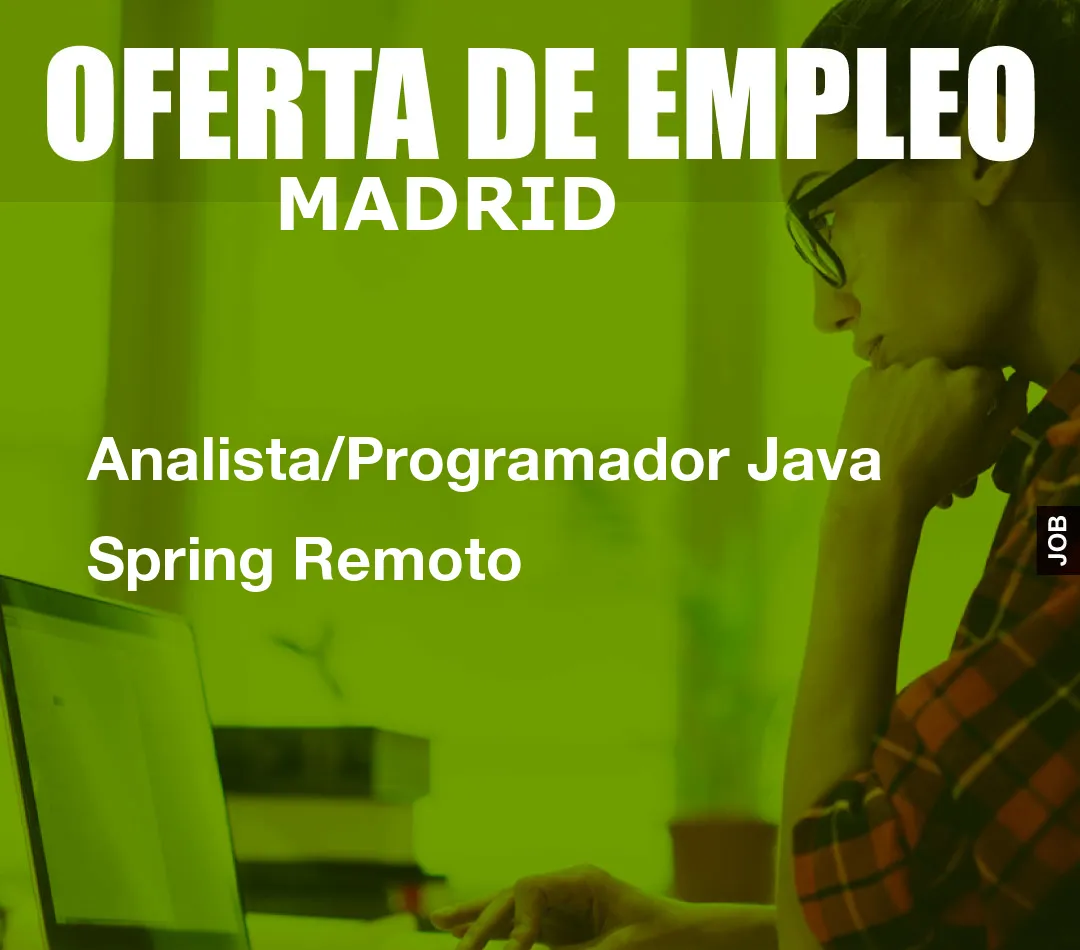 Analista/Programador Java Spring Remoto