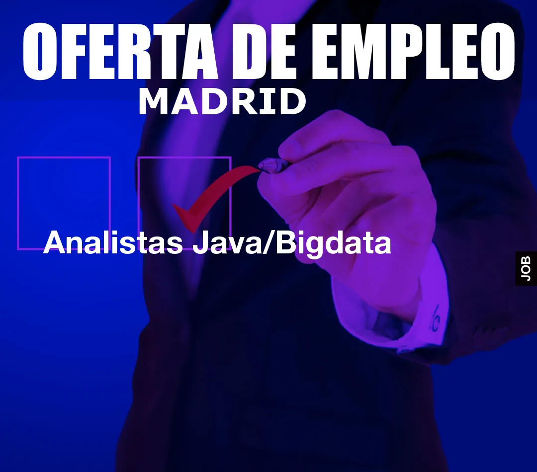 Analistas Java/Bigdata
