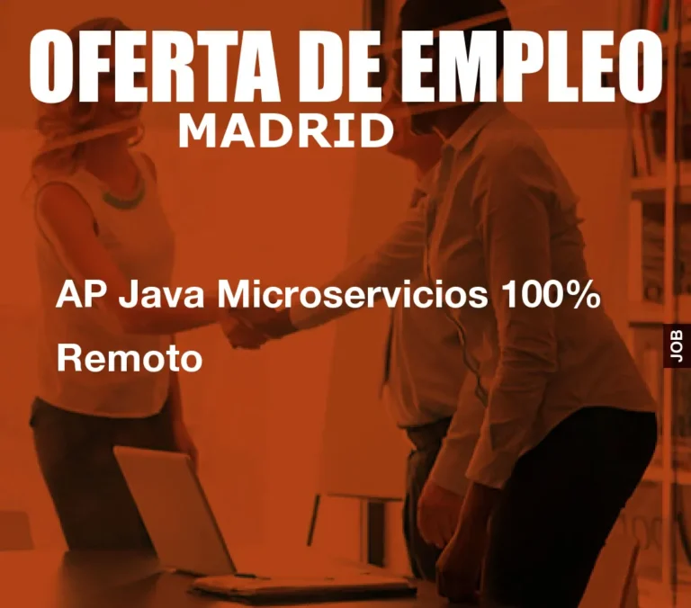 AP Java Microservicios 100% Remoto