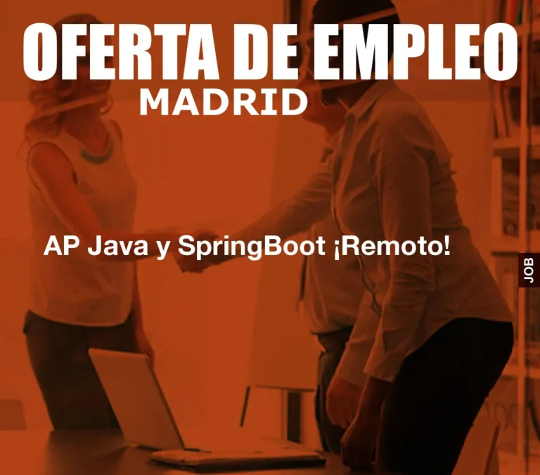 AP Java y SpringBoot ¡Remoto!