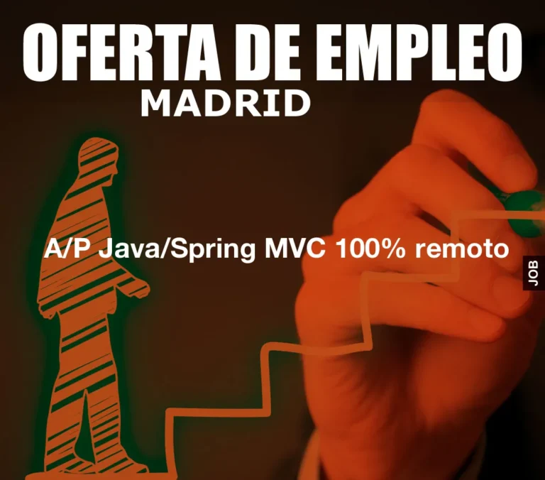 A/P Java/Spring MVC 100% remoto