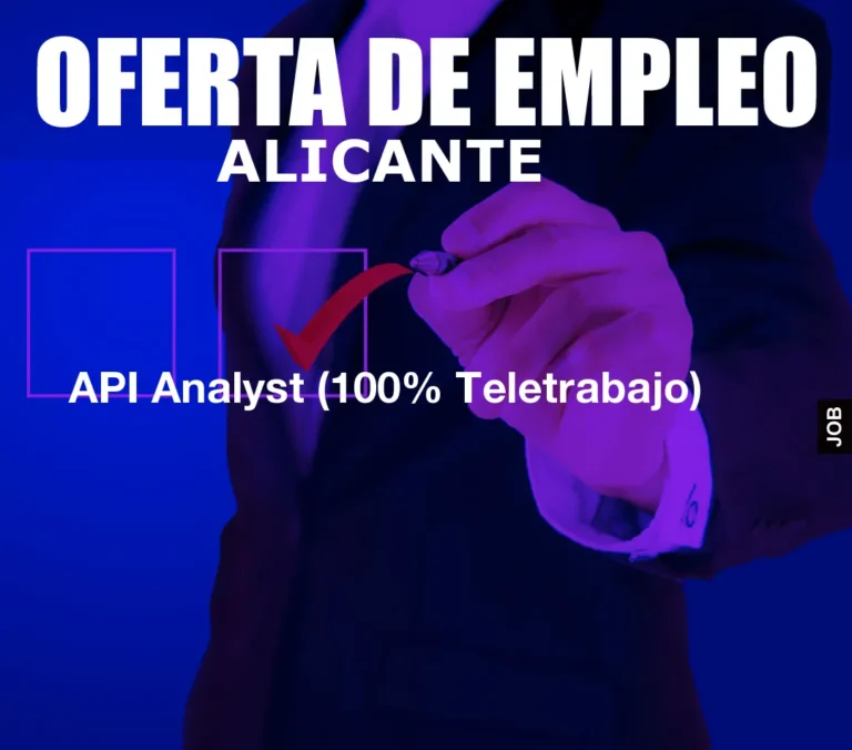 API Analyst (100% Teletrabajo)