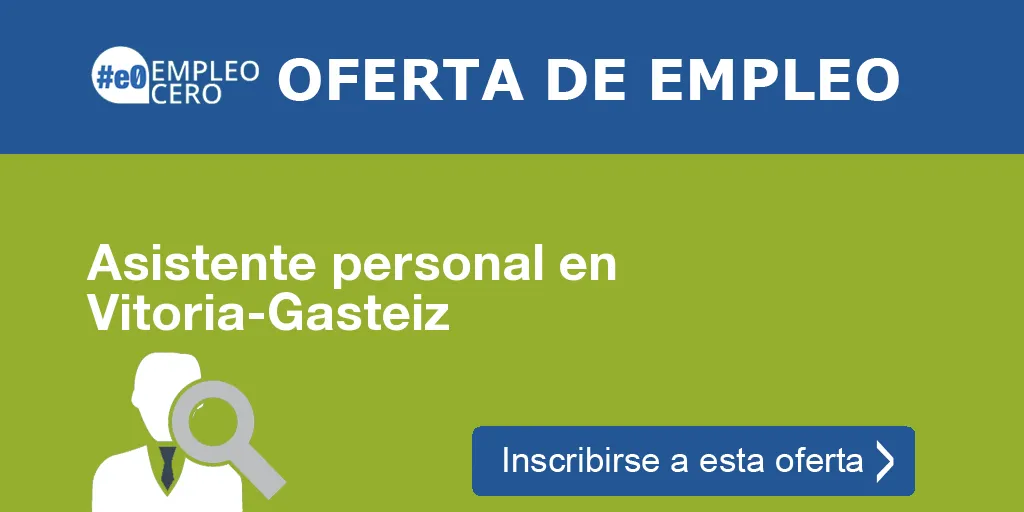 Asistente personal en Vitoria-Gasteiz