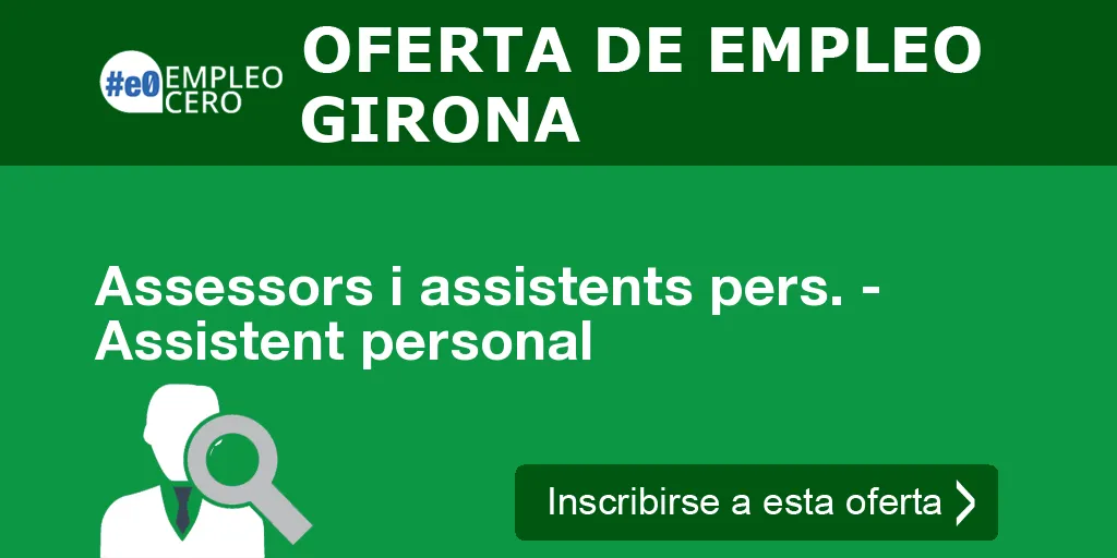 Assessors i assistents pers. - Assistent personal
