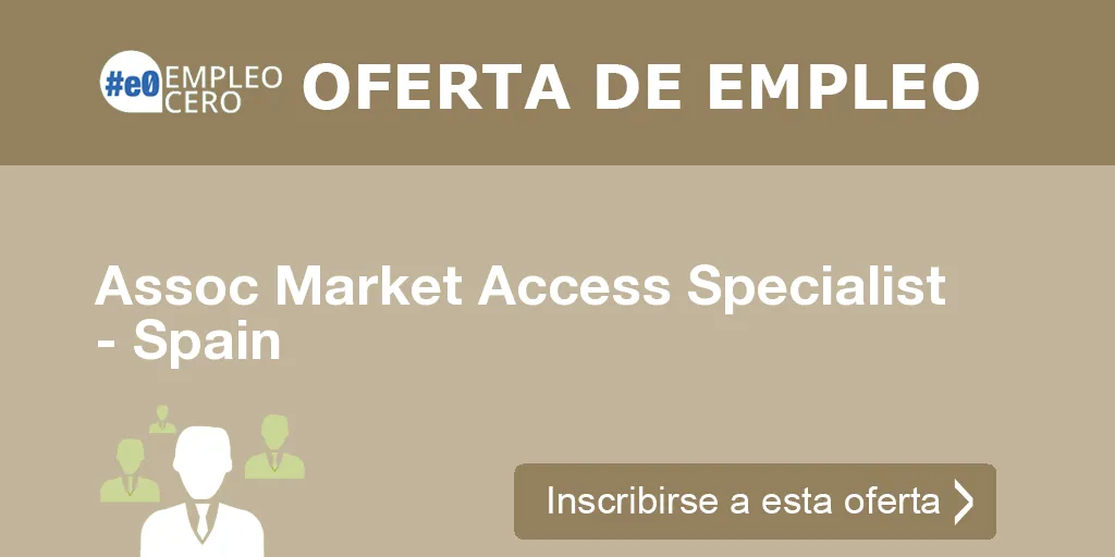 Assoc Market Access Specialist - Spain