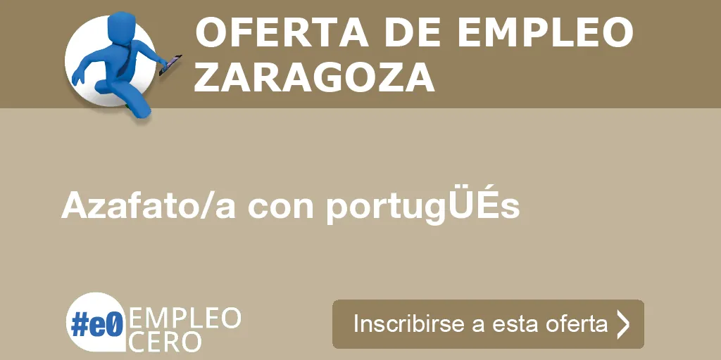 Azafato/a con portugÜÉs