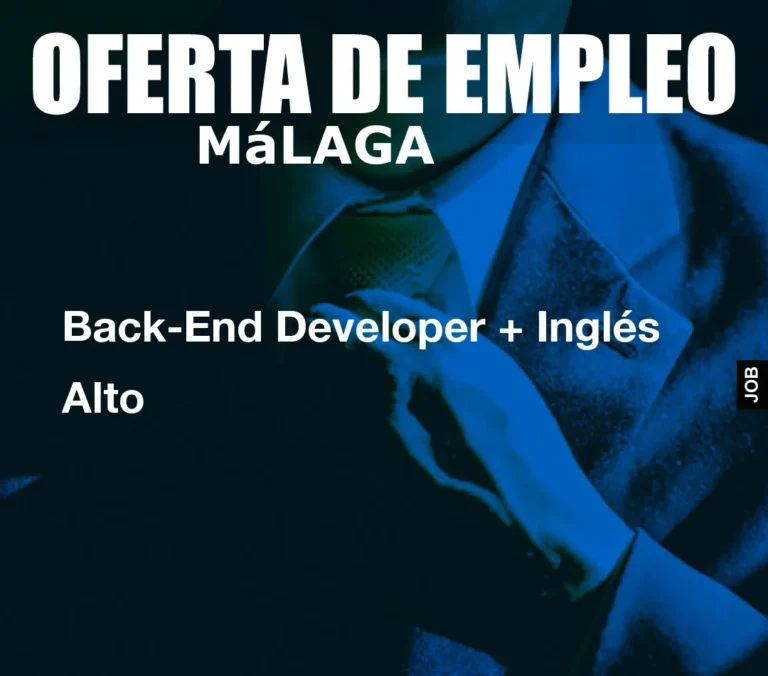 Back-End Developer + Inglés Alto