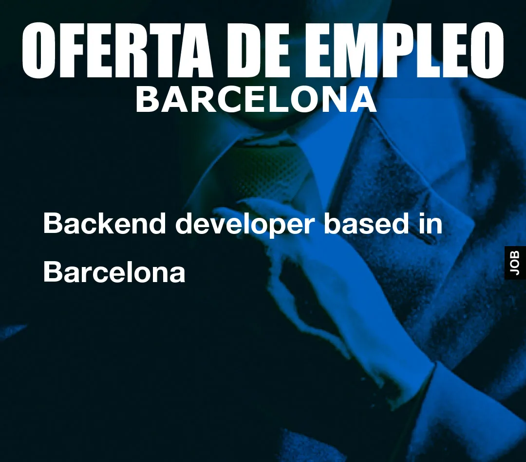 Backend developer based in Barcelona