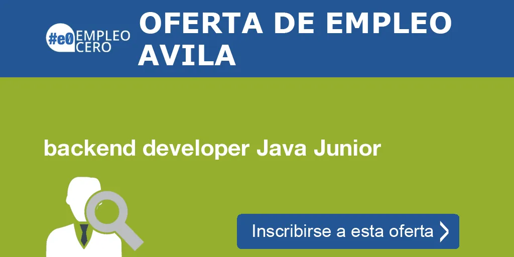 backend developer Java Junior