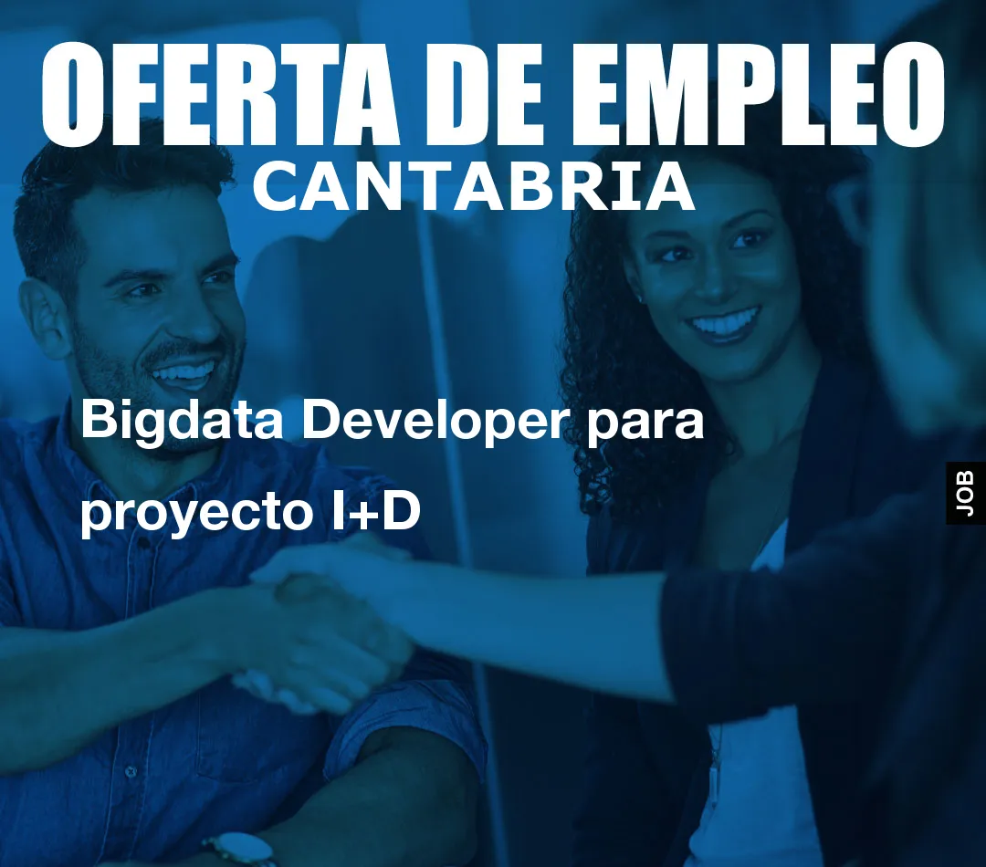 Bigdata Developer para proyecto I+D