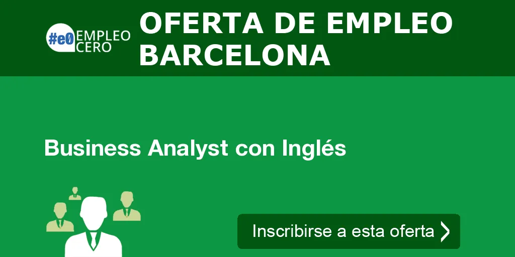 Business Analyst con Inglés