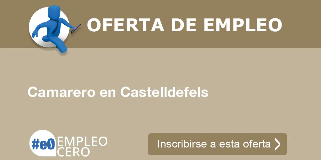 Camarero en Castelldefels