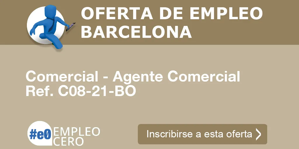 Comercial - Agente Comercial Ref. C08-21-BO