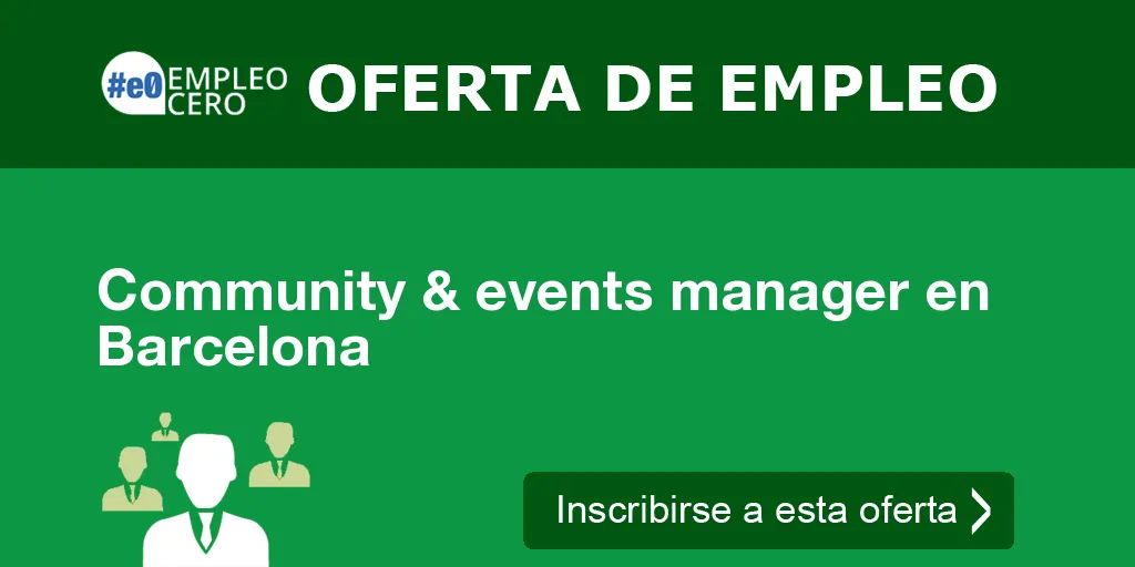 Community & events manager en Barcelona