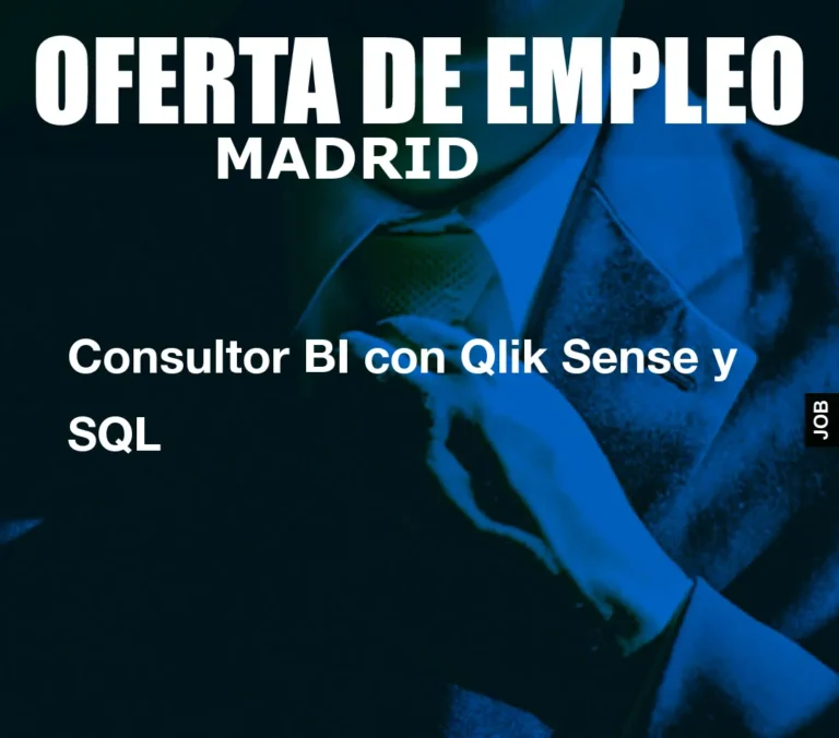 Consultor BI con Qlik Sense y SQL