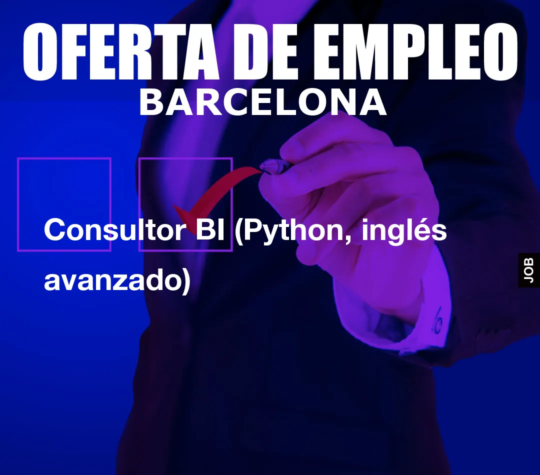 Consultor BI (Python, inglés avanzado)