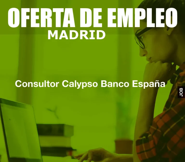 Consultor Calypso Banco España