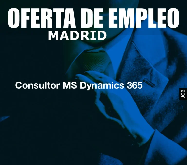 Consultor MS Dynamics 365