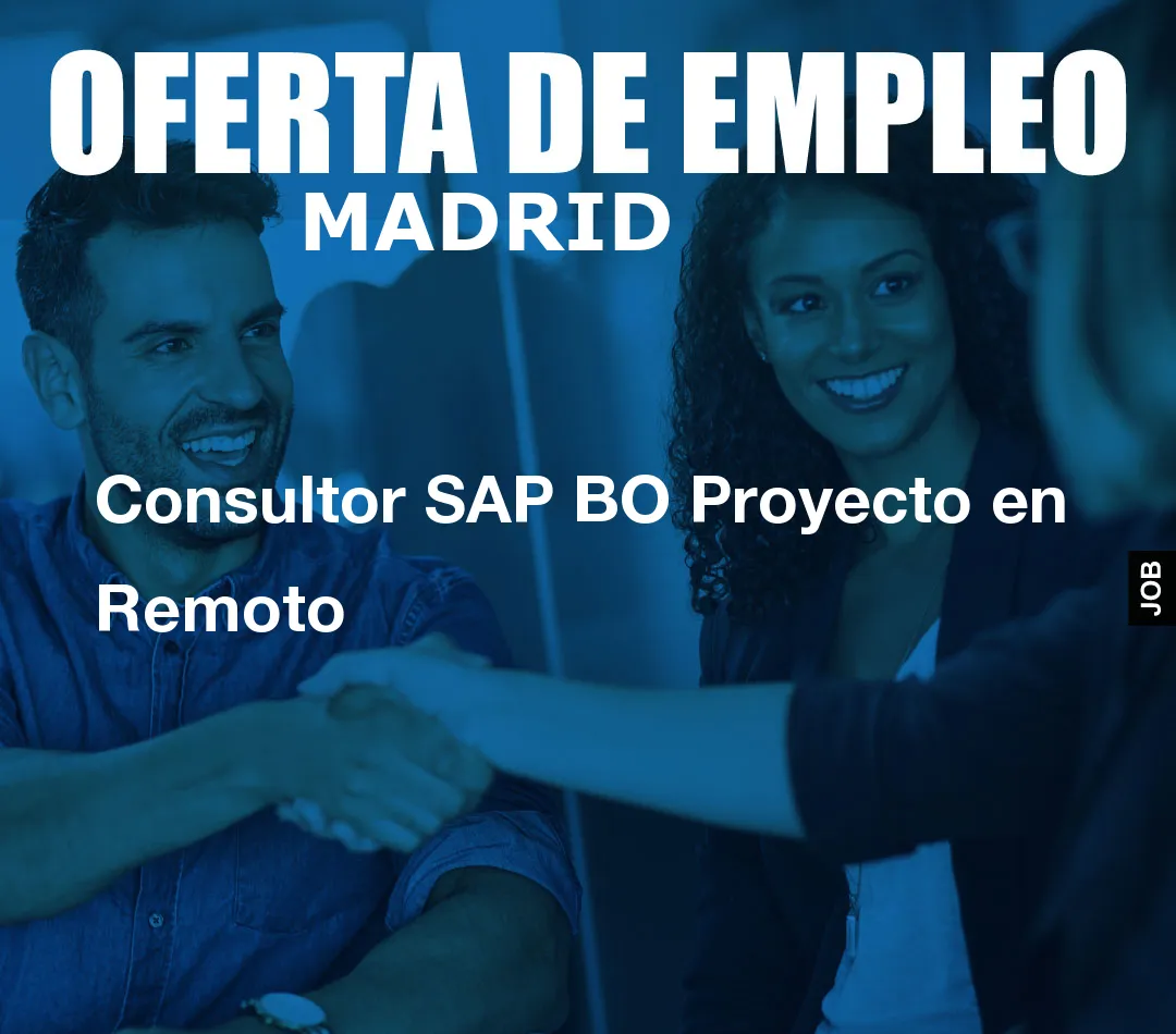 Consultor SAP BO Proyecto en Remoto
