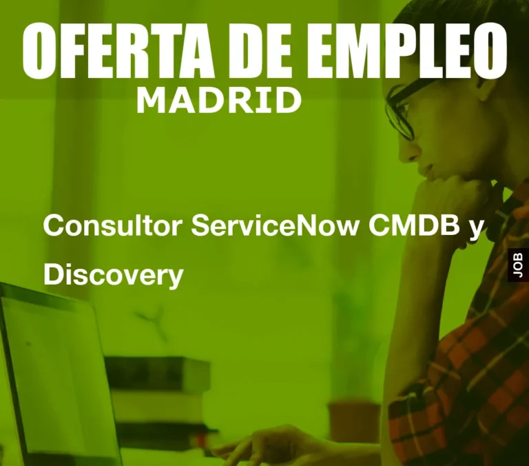 Consultor ServiceNow CMDB y Discovery