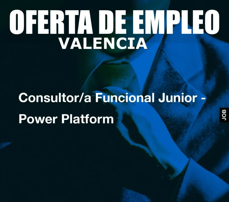 Consultor/a Funcional Junior – Power Platform
