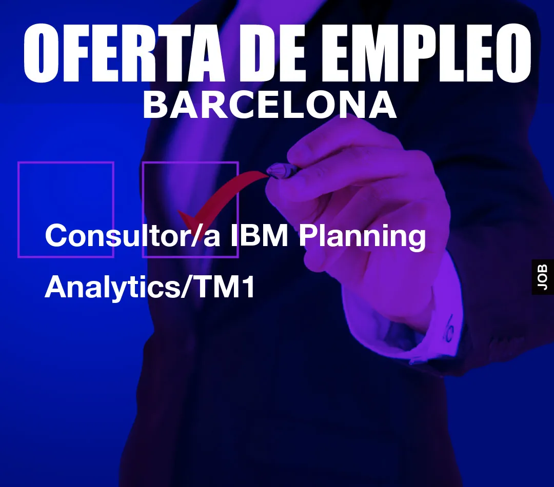 Consultor/a IBM Planning Analytics/TM1