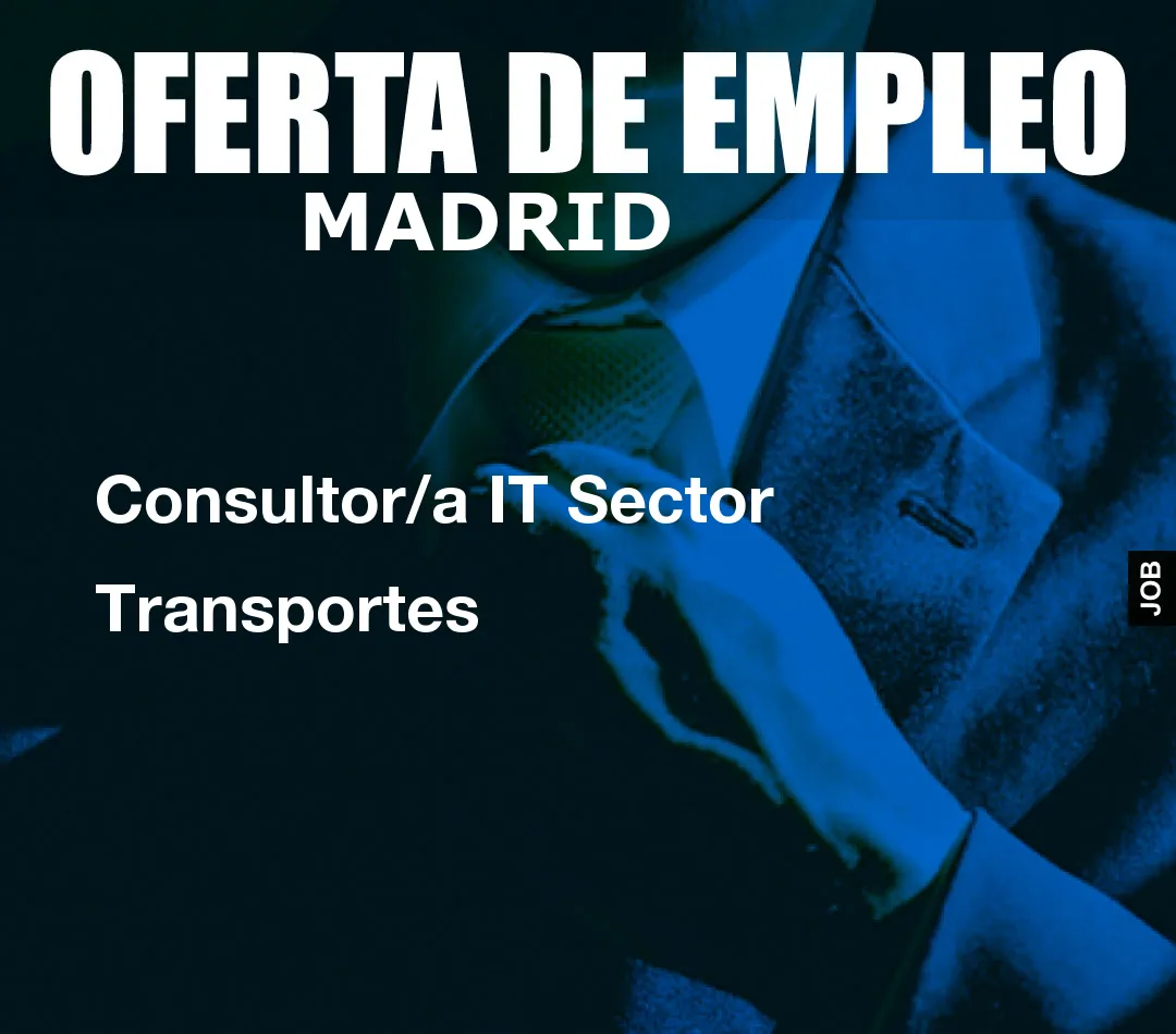 Consultor/a IT Sector Transportes