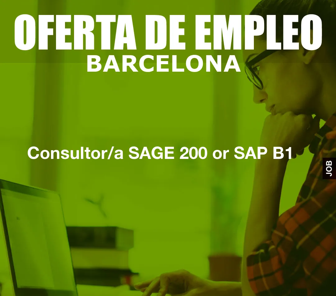 Consultor/a SAGE 200 or SAP B1