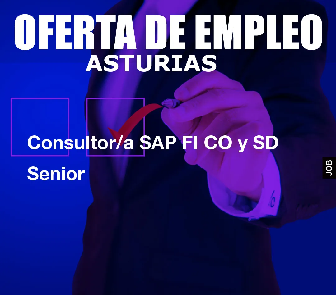 Consultor/a SAP FI CO y SD Senior
