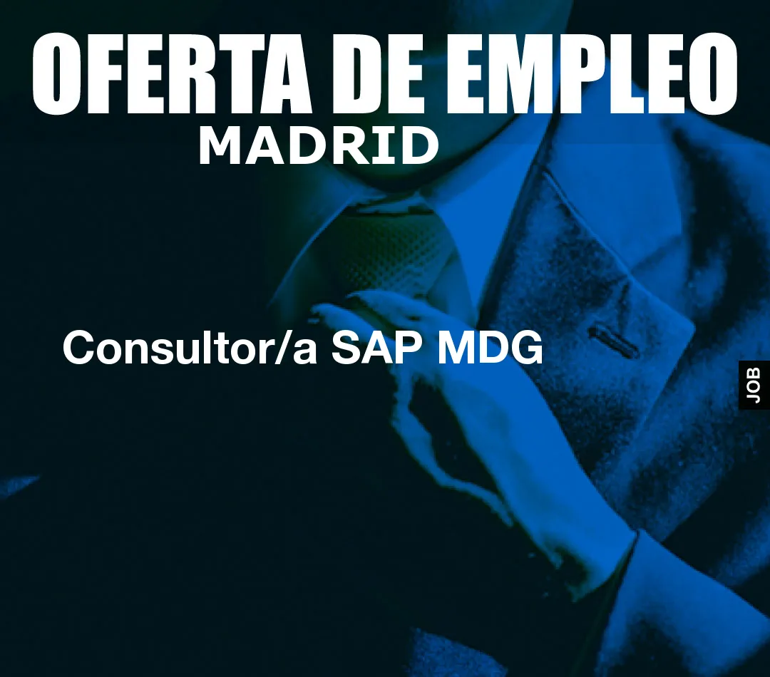 Consultor/a SAP MDG